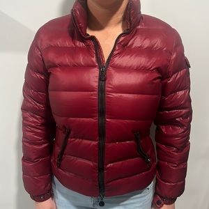 Women’s Burgundy Puffer Moncler Jacket Size 3